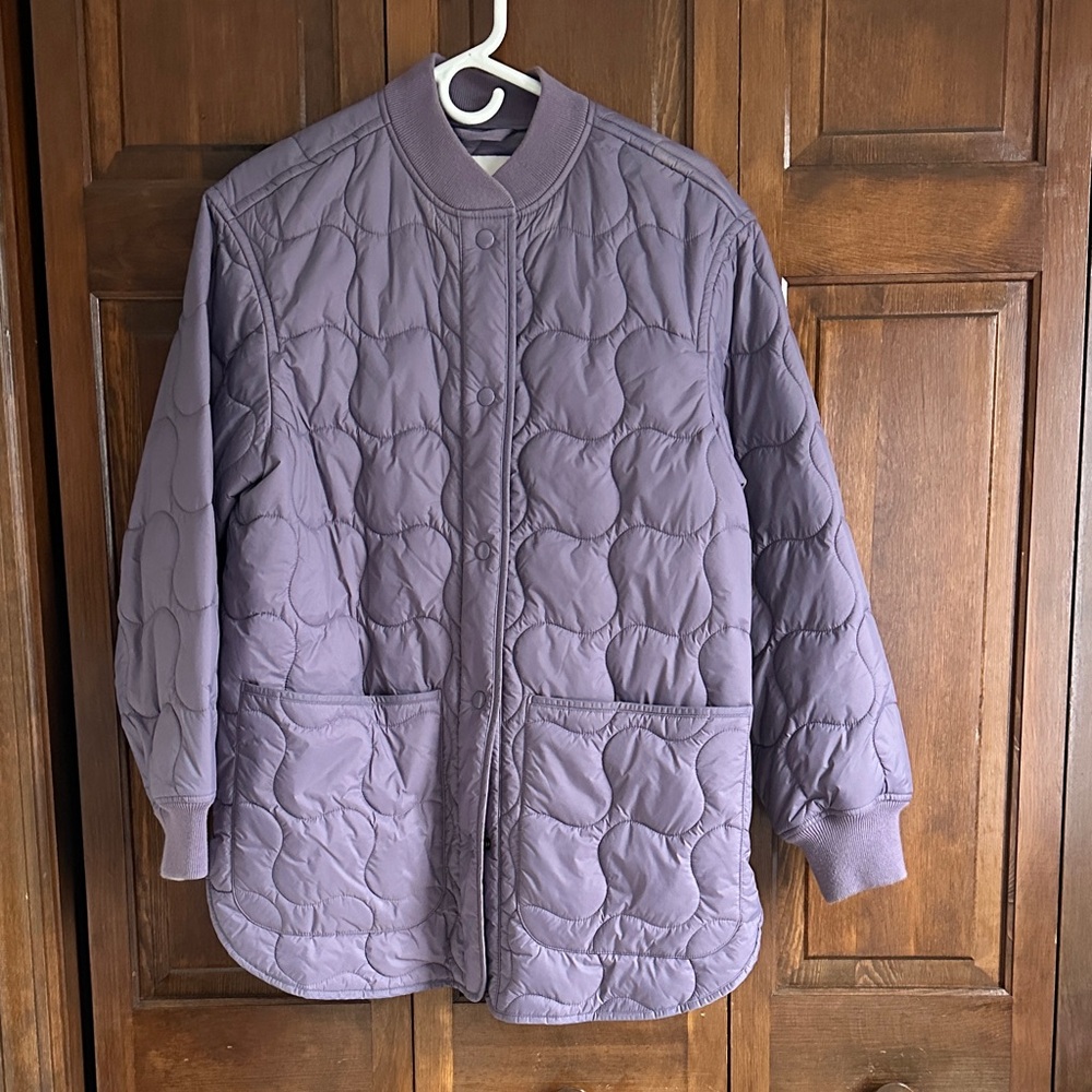 Madewell Quilted Oversized Bomber Jacket